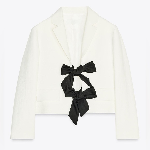 Zara Jackets & Blazers - Zara Contrast Tie Blazer